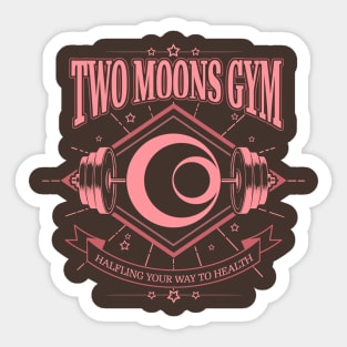 Two Moons Gym - Pink Sticker